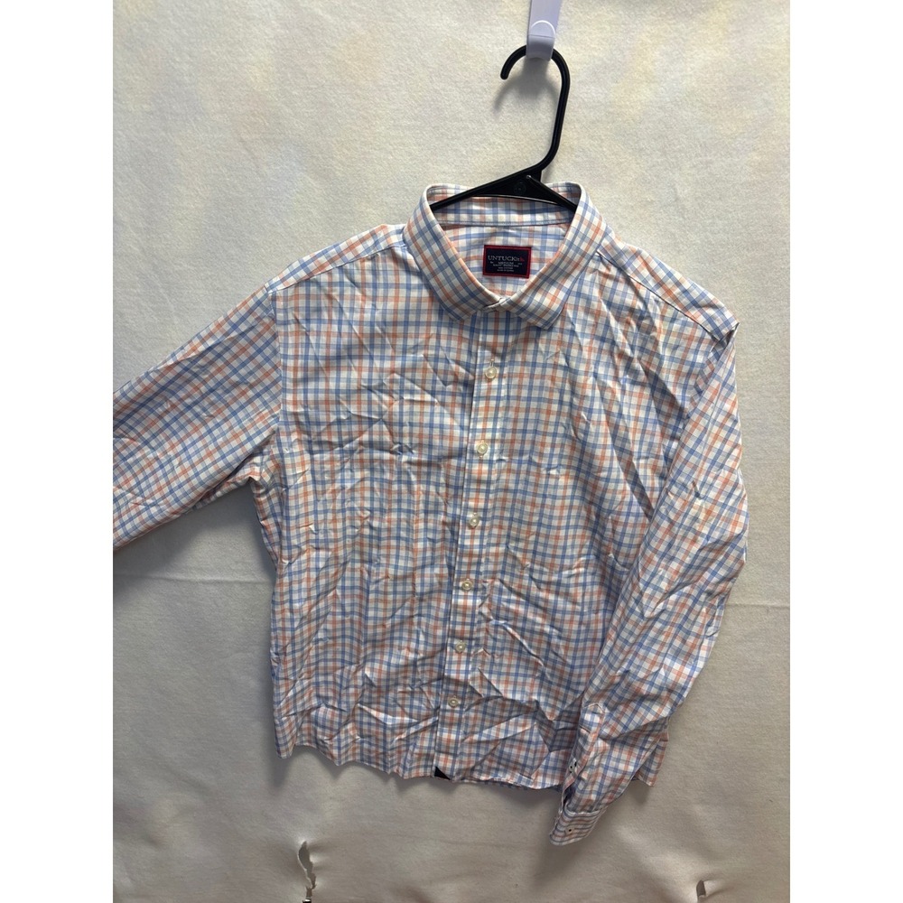 UNTUCKit Mens Slim Fit Wrinkle Free Plaid Button Down Shirt Medium‎